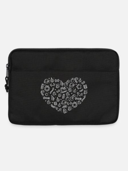 Candy Heart Laune Muster - Laptoptasche 13" - Schwarz