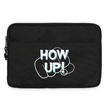Hau ab - Laptoptasche 13" - Schwarz - Vorne
