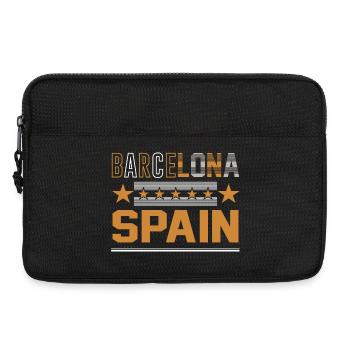 Barcelone Espagne Design rétro - Sacoche pour ordinateur portable 13 pouces - noir - Devant