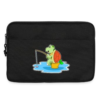 Canne à pêche Pêcheur Tortue Canne à pêche - Sacoche pour ordinateur portable 13 pouces - noir - Devant