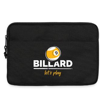 billard pool 9 que ball Logo Verein Team Cup - Laptoptasche 13" - Schwarz - Vorne