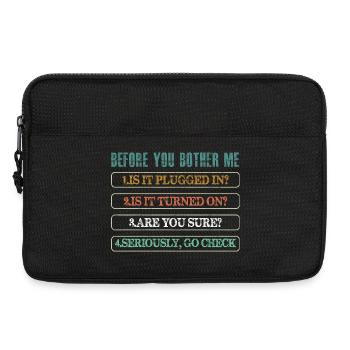 Information Technology Tech Technical Support - Laptop bag 13" - black - Front