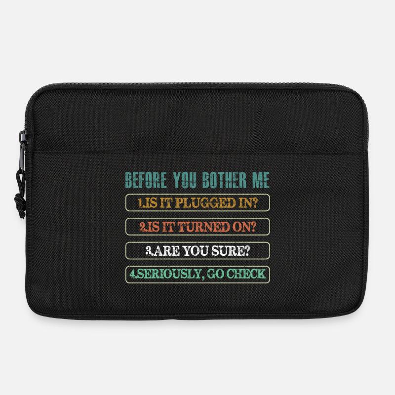 Information Technology Tech Technical Support - Laptoptasche 13" - Schwarz