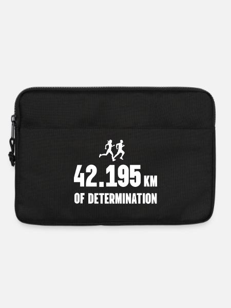 Marathon - 42,195 km Entschlossenheit - Laptoptasche 13" - Schwarz