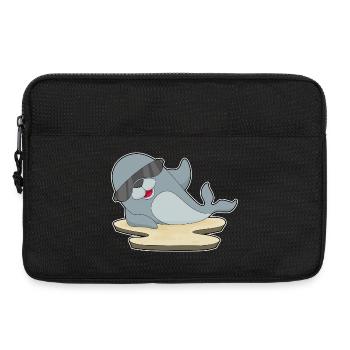 Seehund Sonnenbrille - Laptoptasche 13" - Schwarz - Vorne