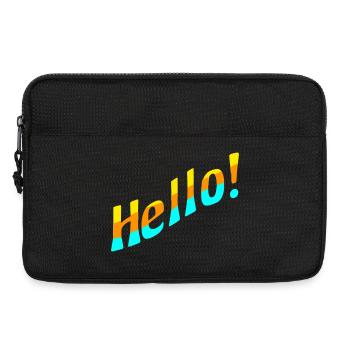 Hello! - Laptoptasche 13" - Schwarz - Vorne