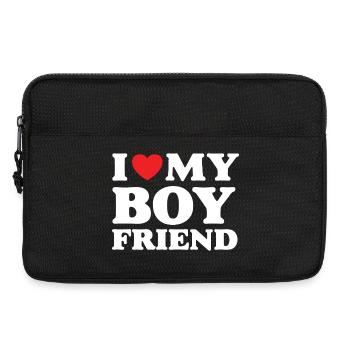 Ich liebe meinen Freund - Laptoptasche 13" - Schwarz - Vorne