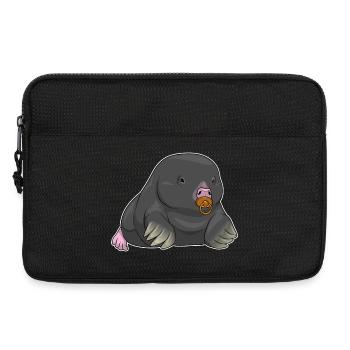 Maulwurf Baby Schnuller - Laptoptasche 13" - Schwarz - Vorne