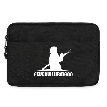 feuerwehrmann schlauch icon Feuerwehr Symbol Logo - Laptoptasche 13" - Schwarz - Vorne