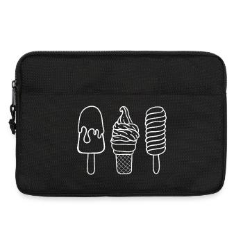 Ice Cream Fan - Laptop bag 13" - black - Front