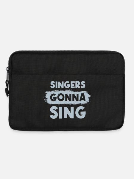 Singers gonna sing - Laptoptasche 13" - Schwarz