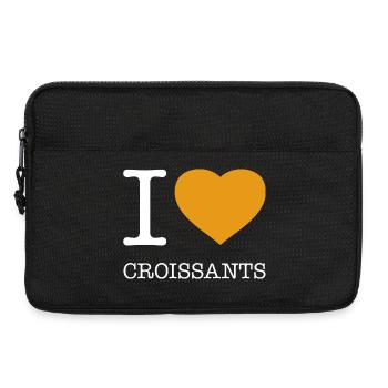 I LOVE CROISSANTS - Laptoptasche 13" - Schwarz - Vorne