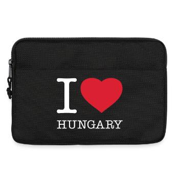 I LOVE HUNGARY Ungarn - Laptoptasche 13" - Schwarz - Vorne