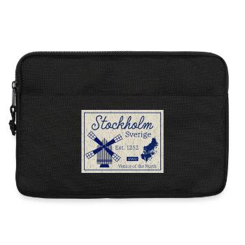 Stockholm Windmill Heritage - Laptoptasche 13" - Schwarz - Vorne