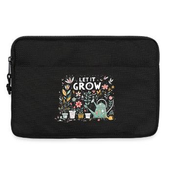 Laissez-le pousser des fleurs de jardin printanières - Sacoche pour ordinateur portable 13 pouces - noir - Devant