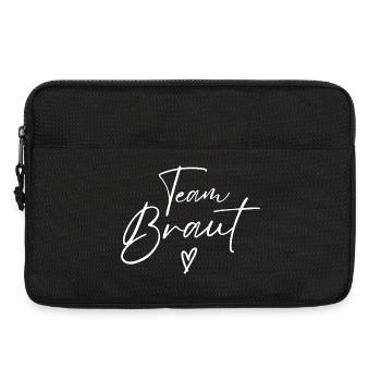 Team Bride Braut 2026 JGA Junggesellinnenabschied - Laptoptasche 13" - Schwarz - Vorne