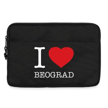 I LOVE BEOGRAD Belgrade Belgrad - Laptop bag 13" - black - Front