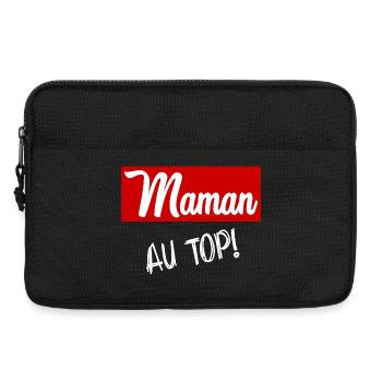 BONNE FÊTE MAMAN. MAMAN. FÊTE DES MÈRES - Sacoche pour ordinateur portable 13 pouces - noir - Devant