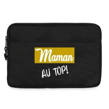 BONNE FÊTE MAMAN. MAMAN. FÊTE DES MÈRES - Sacoche pour ordinateur portable 13 pouces - noir - Devant
