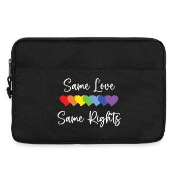 LGBTQ Pride Month - Gleiche Liebe, gleiche Rechte - Laptoptasche 13" - Schwarz - Vorne