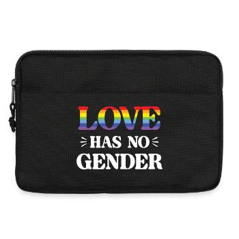 LGBT Pride Month - Love Has No Gender - Laptop bag 13" - black - Front
