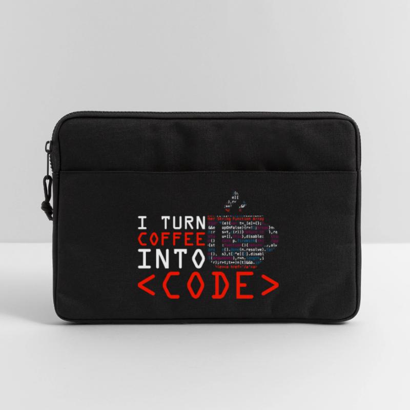 Les programmeurs génèrent du code à partir de café Sacoche pour ordinateur portable 13 pouces
