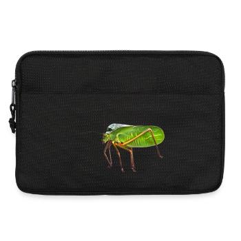 my Giant Hooded Katydid. nature pic, no graphics - Laptop bag 13" - black - Front