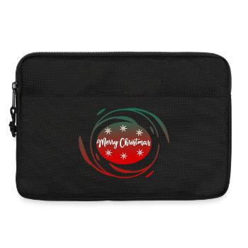 WEIHNACHTEN. FROHE WEIHNACHTEN. FROHE WEIHNACHTEN. NEUJAHRSTAG - Laptoptasche 13" - Schwarz - Vorne