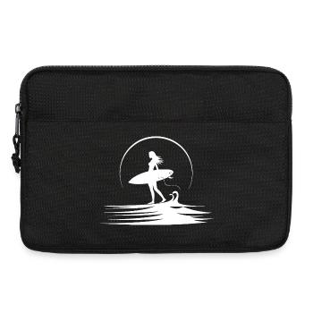 Surfeur - Sacoche pour ordinateur portable 13 pouces - noir - Devant