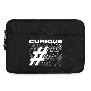 Merkwürdige Hashtag-Typografie - Laptoptasche 13" - Schwarz - Vorne