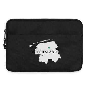 Ostfriesland Logo Karte - Laptoptasche 13" - Schwarz - Vorne