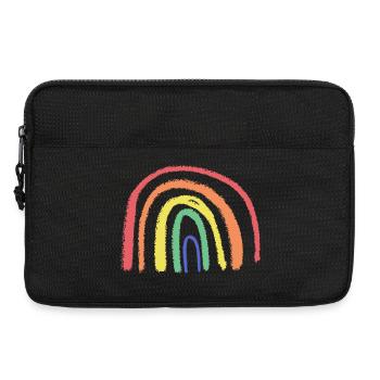 Skurriler Regenbogen-Pinselbogen - Laptoptasche 13" - Schwarz - Vorne