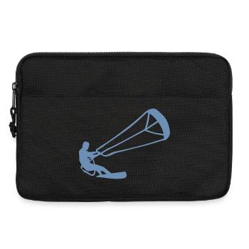 Kitesurfeur Silhouette Kiteboarding Adrenaline Sport - Sacoche pour ordinateur portable 13 pouces - noir - Devant