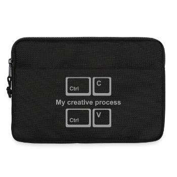 Copy Paste Shirt – Funny Coder & Designer Tee - Laptop bag 13" - black - Front