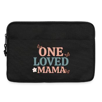On a aimé le design rétro papillon de maman - Sacoche pour ordinateur portable 13 pouces - noir - Devant