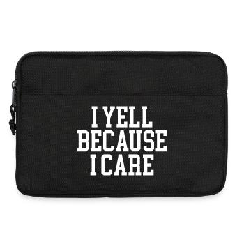 Ich schreie, weil es mir wichtig ist - Laptoptasche 13" - Schwarz - Vorne