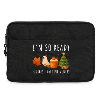 Autumnal Halloween and Christmas greetings - Laptop bag 13" - black - Front