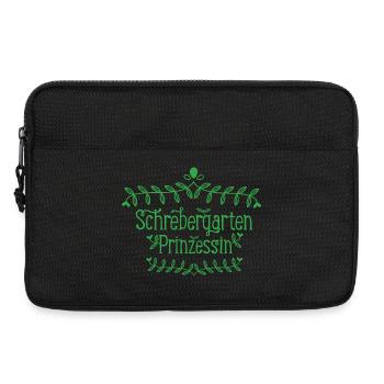 Schrebergarten Prinzessin Hobbygärtnerin Geschenk - Laptoptasche 13" - Schwarz - Vorne