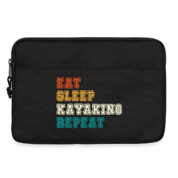 Eat Sleep Kayaking Repeat - Laptoptasche 13" - Schwarz - Vorne