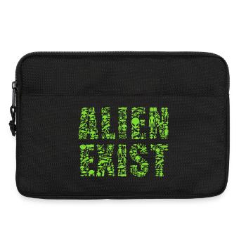 Alien Existe Chemise de science-fiction OVNI - Sacoche pour ordinateur portable 13 pouces - noir - Devant