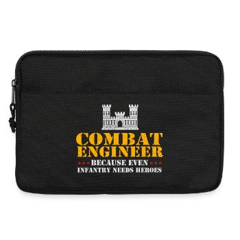 Kampfingenieur, sogar Infanterie braucht Helden - Laptoptasche 13" - Schwarz - Vorne