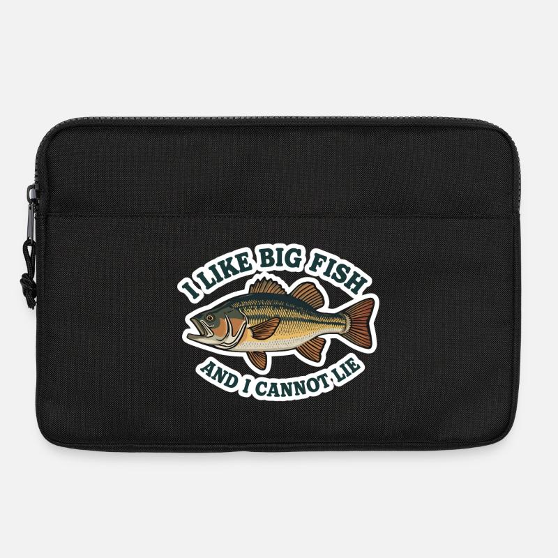 Big Fish Saying I Like Big Fish - Laptop bag 13" - black