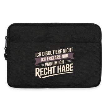 Je ne discute pas, j’explique simplement pourquoi je - Sacoche pour ordinateur portable 13 pouces - noir - Devant