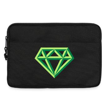 Diamant (Edelstein Brillant Symbol / Outl. Gre 2C) - Laptoptasche 13" - Schwarz - Vorne