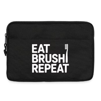 Zahnarztpraxis Mundgesundheit Design - Laptoptasche 13" - Schwarz - Vorne