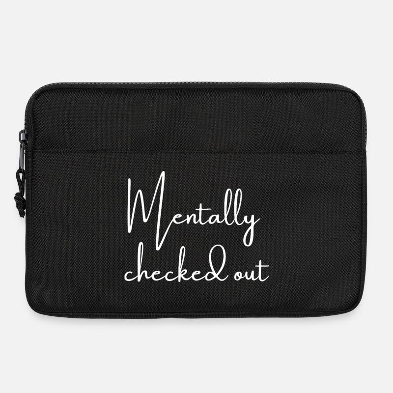 Mentally checked out | Greysoul Thoughts - Laptop bag 13" - black
