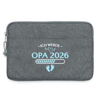 Je vais annoncer la grossesse de grand-père en 2026 - Sacoche pour ordinateur portable 13 pouces - gris chiné - Devant