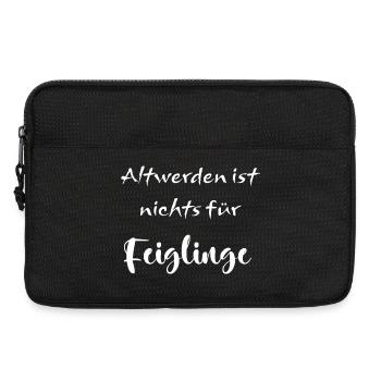 Altwerden ist nichts für Feiglinge - Laptoptasche 13" - Schwarz - Vorne
