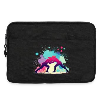 Frauenringen, Frauen Ringen, Mädchen Ringen - Laptoptasche 13" - Schwarz - Vorne