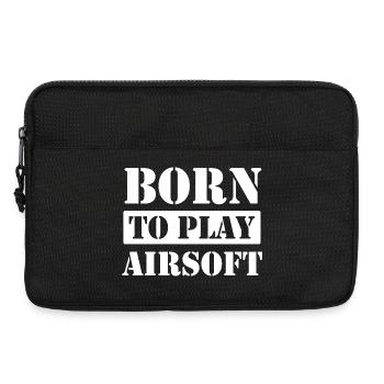 Born to Play Airsoft - Laptoptasche 13" - Schwarz - Vorne